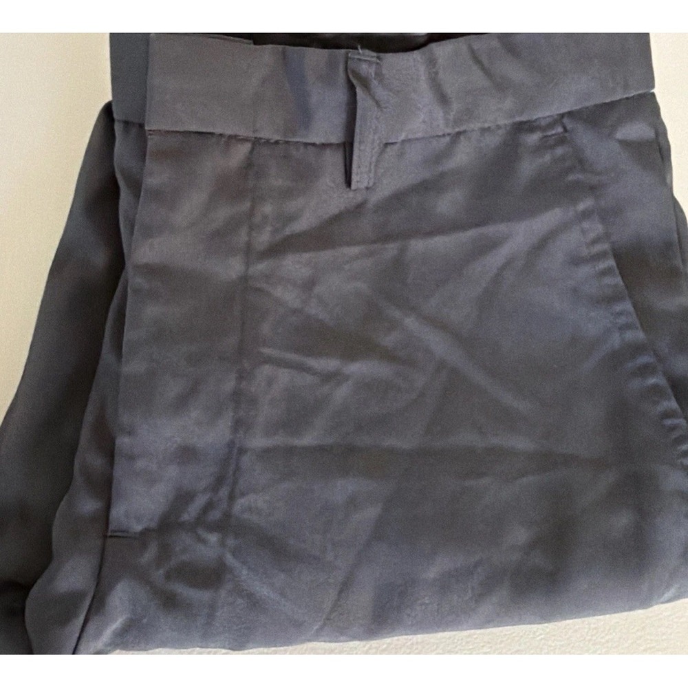 Santino Milano Men's Dress Pants 30x30 Black Flat Front Slacks Trousers RN125291